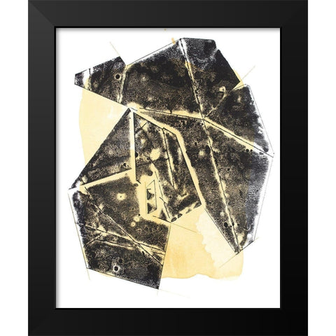 Paloma Abstract II Black Modern Wood Framed Art Print by Delamater, Rob
