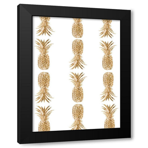 Pineapple Life VI Black Modern Wood Framed Art Print by Studio W