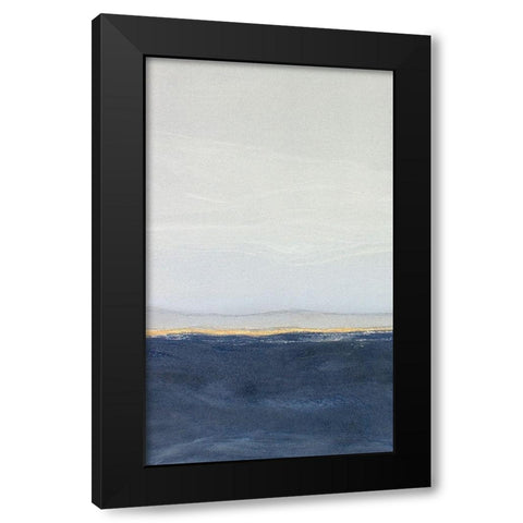 View to the Shore Diptych I Black Modern Wood Framed Art Print with Double Matting by Delamater, Rob