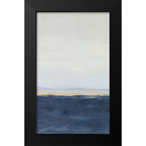 View to the Shore Diptych I Black Modern Wood Framed Art Print by Delamater, Rob