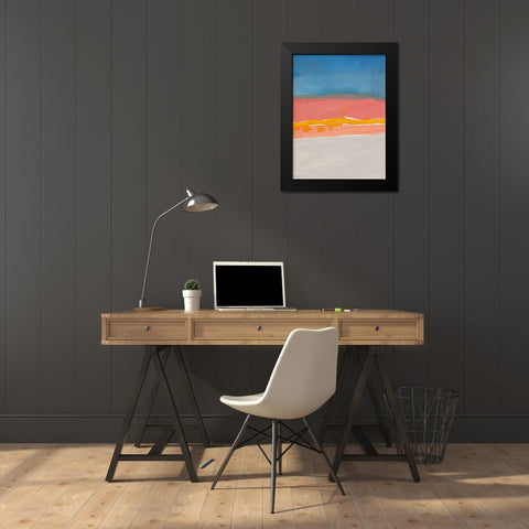 Kodachrome Horizon Diptych I Black Modern Wood Framed Art Print by Delamater, Rob