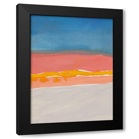 Kodachrome Horizon Diptych I Black Modern Wood Framed Art Print by Delamater, Rob
