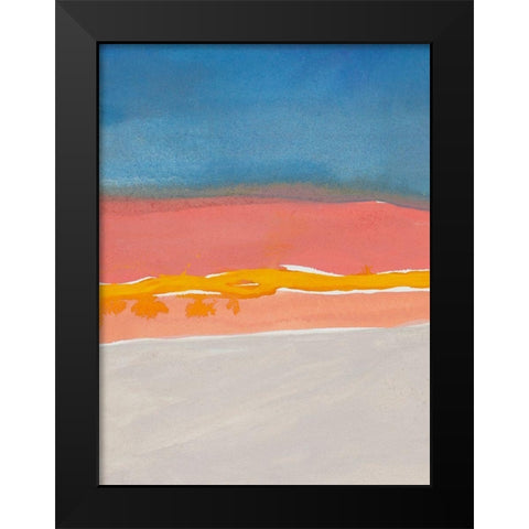 Kodachrome Horizon Diptych I Black Modern Wood Framed Art Print by Delamater, Rob