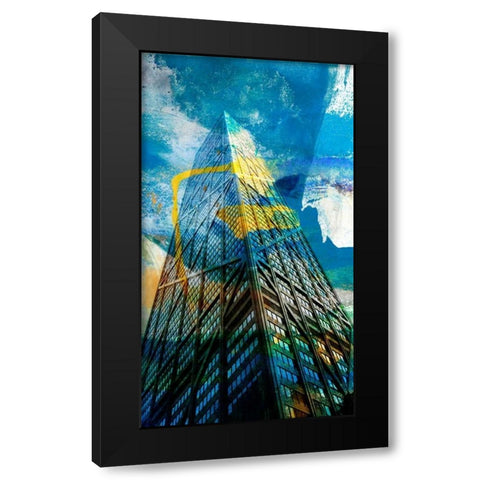 Hancock Building, Chicago Black Modern Wood Framed Art Print by Jasper, Sisa