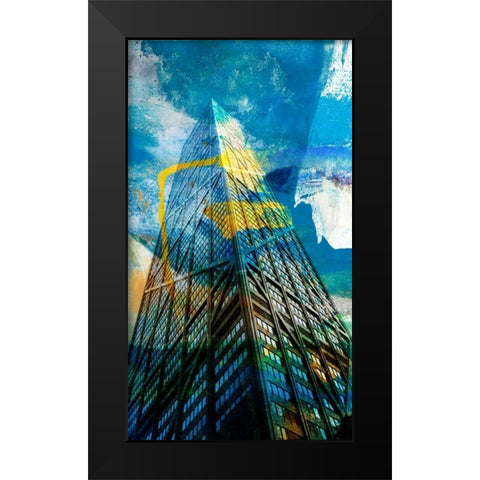 Hancock Building, Chicago Black Modern Wood Framed Art Print by Jasper, Sisa
