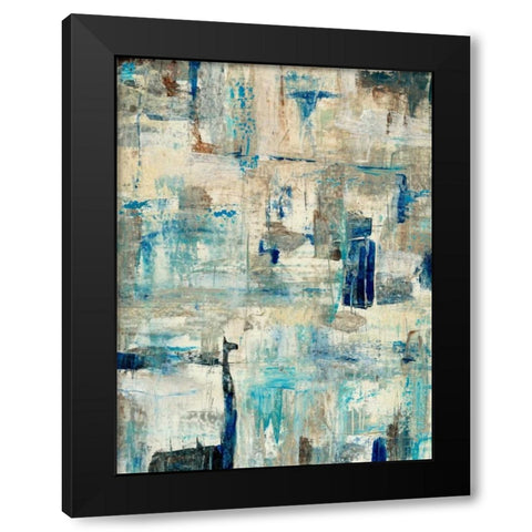 Aqua Separation I Black Modern Wood Framed Art Print by OToole, Tim