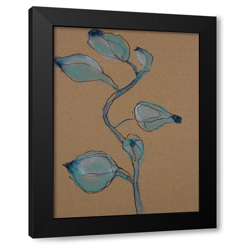 Little Plants of Big Sur VIII Black Modern Wood Framed Art Print with Double Matting by Delamater, Rob