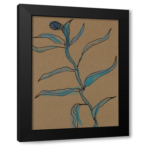 Little Plants of Big Sur IX Black Modern Wood Framed Art Print with Double Matting by Delamater, Rob