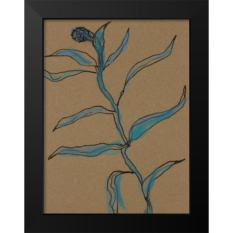 Little Plants of Big Sur IX Black Modern Wood Framed Art Print by Delamater, Rob