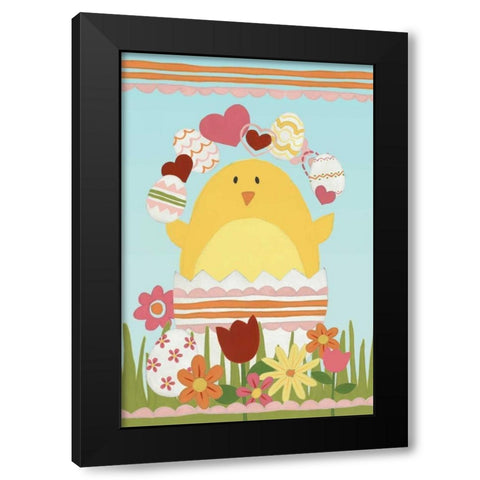 Easter Sweeties I Black Modern Wood Framed Art Print with Double Matting by Vess, June Erica