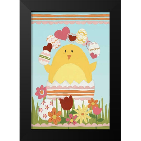 Easter Sweeties I Black Modern Wood Framed Art Print by Vess, June Erica