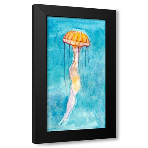 Nettle I Black Modern Wood Framed Art Print with Double Matting by Ludwig, Alicia