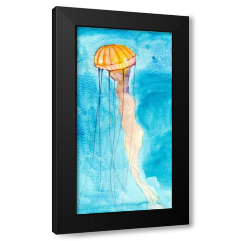 Nettle II Black Modern Wood Framed Art Print with Double Matting by Ludwig, Alicia