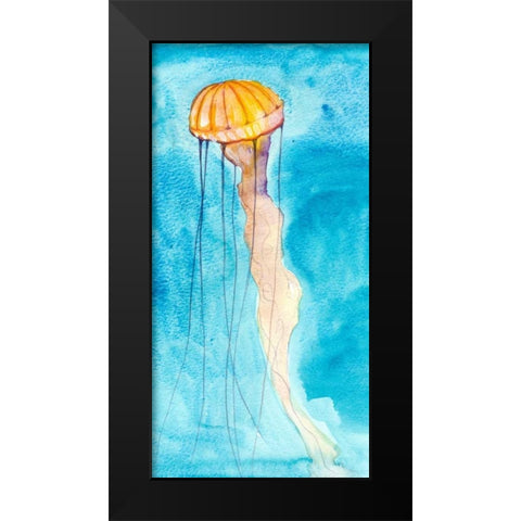 Nettle II Black Modern Wood Framed Art Print by Ludwig, Alicia