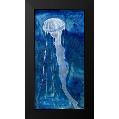 Indigo Nettle II Black Modern Wood Framed Art Print by Ludwig, Alicia