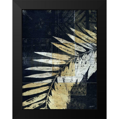 Palm Deco II Black Modern Wood Framed Art Print by Butler, John