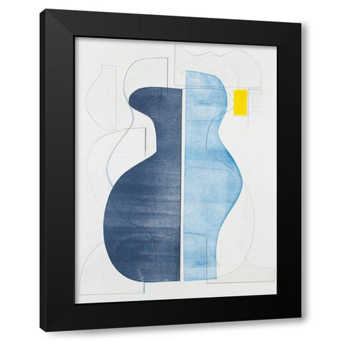 Pottery Forms IV Black Modern Wood Framed Art Print by Delamater, Rob
