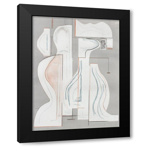 Pottery Forms V Black Modern Wood Framed Art Print by Delamater, Rob