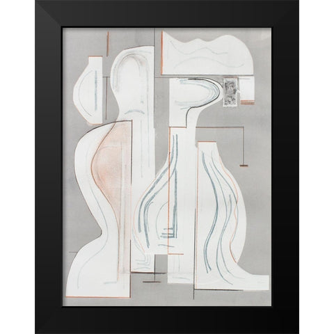 Pottery Forms V Black Modern Wood Framed Art Print by Delamater, Rob