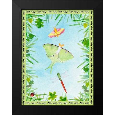 Bug Collector I Black Modern Wood Framed Art Print by Ludwig, Alicia