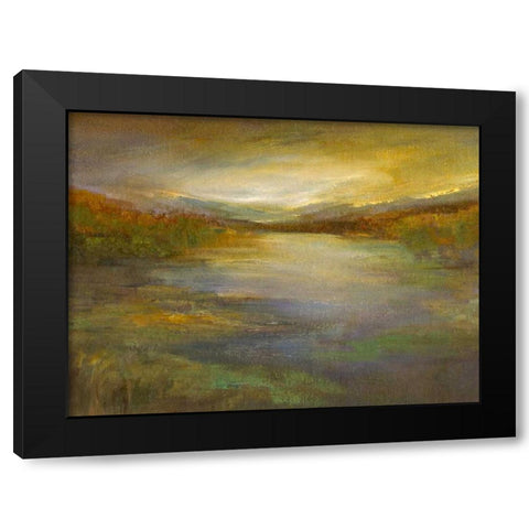 Foothills Black Modern Wood Framed Art Print by Finch, Sheila