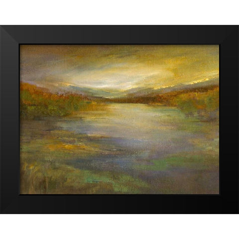 Foothills Black Modern Wood Framed Art Print by Finch, Sheila