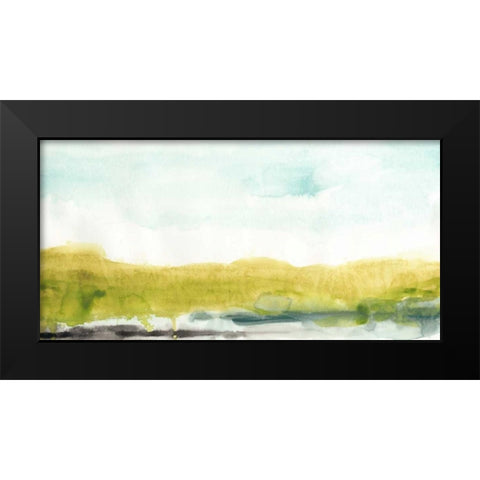 Agate Shore I Black Modern Wood Framed Art Print by Vess, June Erica