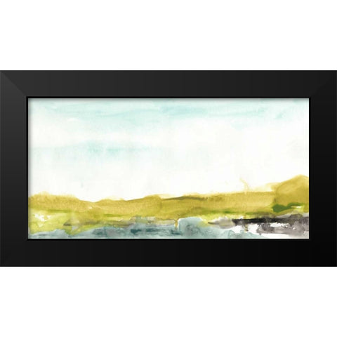 Agate Shore II Black Modern Wood Framed Art Print by Vess, June Erica