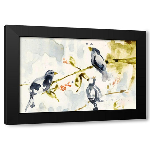 Morning Conversation I Black Modern Wood Framed Art Print with Double Matting by Goldberger, Jennifer