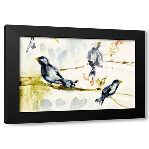 Morning Conversation II Black Modern Wood Framed Art Print by Goldberger, Jennifer