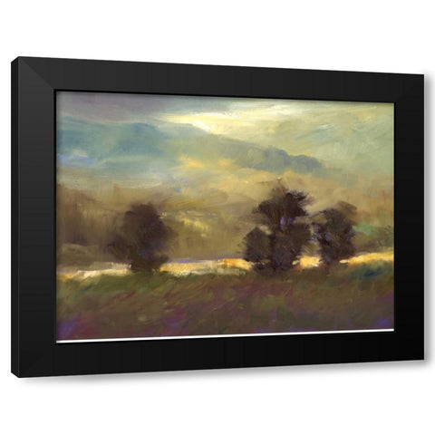 Passing Showers Black Modern Wood Framed Art Print by Finch, Sheila