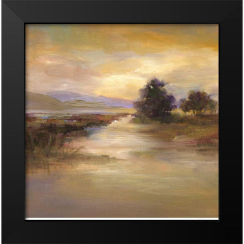 Waters Edge I Black Modern Wood Framed Art Print by Finch, Sheila
