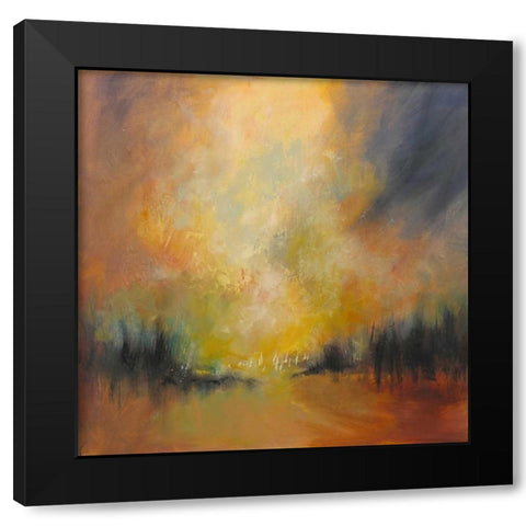 Evening Sails Black Modern Wood Framed Art Print by Doyle, Anne Farrall