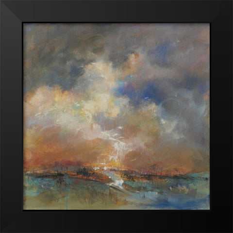 Sylvan Stream Black Modern Wood Framed Art Print by Doyle, Anne Farrall