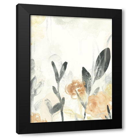 Garden Flow II Black Modern Wood Framed Art Print with Double Matting by Vess, June Erica