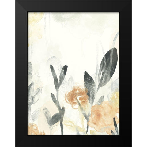 Garden Flow II Black Modern Wood Framed Art Print by Vess, June Erica