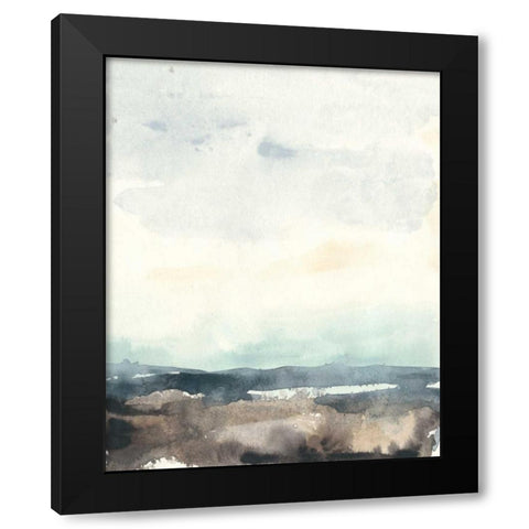 Tidal Horizon I Black Modern Wood Framed Art Print with Double Matting by Vess, June Erica