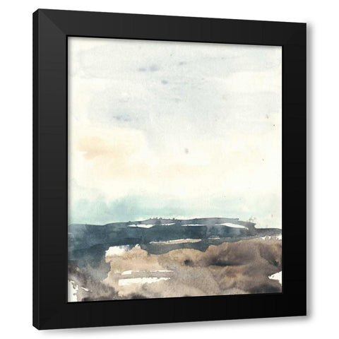 Tidal Horizon II Black Modern Wood Framed Art Print with Double Matting by Vess, June Erica