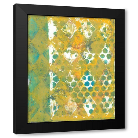 Harlequin Abstract I Black Modern Wood Framed Art Print with Double Matting by McCavitt, Naomi