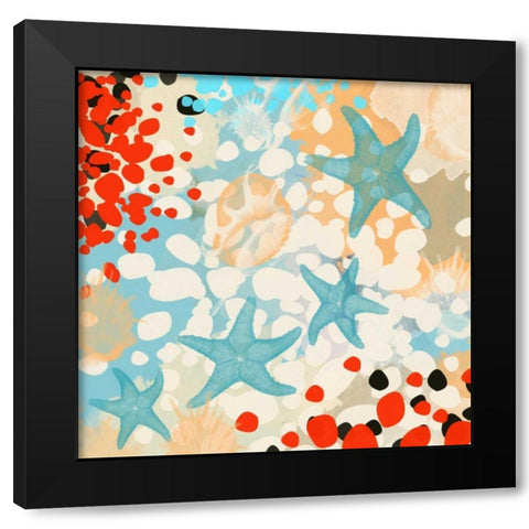 Exotic Sea Life I Black Modern Wood Framed Art Print with Double Matting by Orlov, Irena