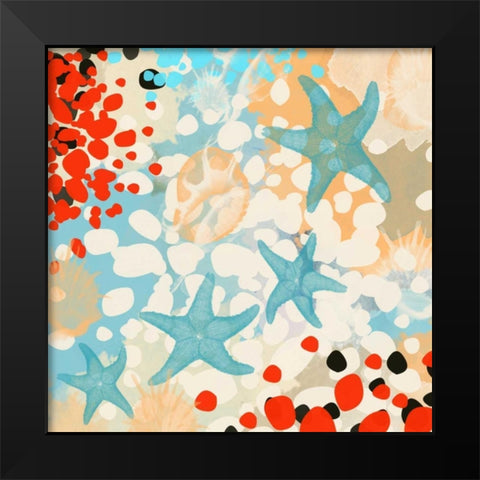 Exotic Sea Life I Black Modern Wood Framed Art Print by Orlov, Irena