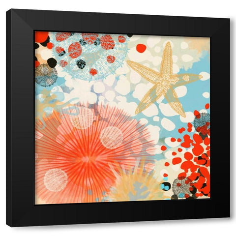 Exotic Sea Life II Black Modern Wood Framed Art Print with Double Matting by Orlov, Irena
