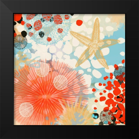 Exotic Sea Life II Black Modern Wood Framed Art Print by Orlov, Irena