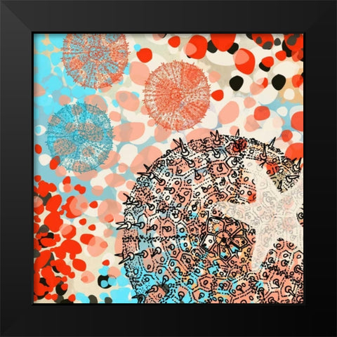 Exotic Sea Life III Black Modern Wood Framed Art Print by Orlov, Irena