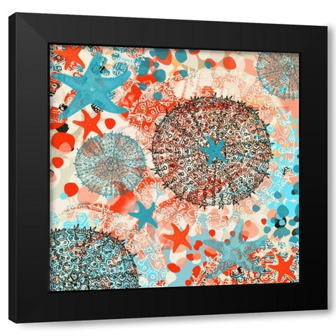 Exotic Sea Life IV Black Modern Wood Framed Art Print with Double Matting by Orlov, Irena