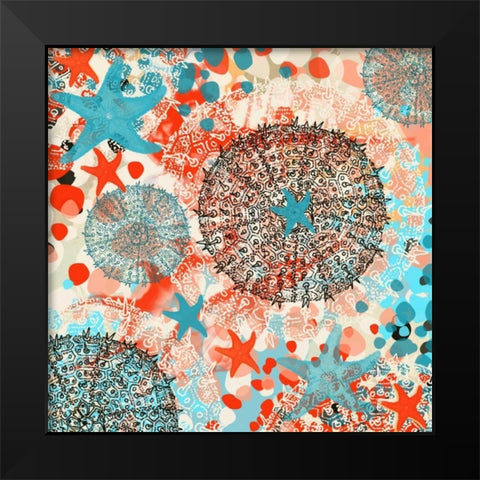 Exotic Sea Life IV Black Modern Wood Framed Art Print by Orlov, Irena