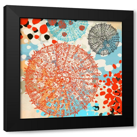 Exotic Sea Life VI Black Modern Wood Framed Art Print by Orlov, Irena