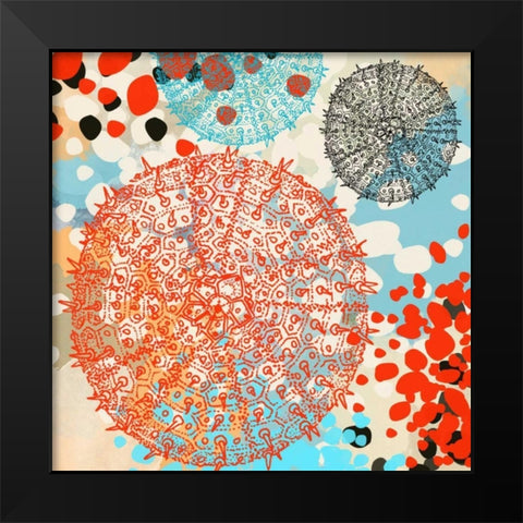 Exotic Sea Life VI Black Modern Wood Framed Art Print by Orlov, Irena