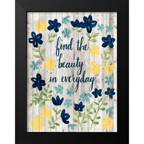 Cottage Inspiration II Black Modern Wood Framed Art Print by Popp, Grace