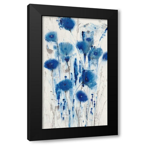 Blue Impressions I Black Modern Wood Framed Art Print with Double Matting by OToole, Tim